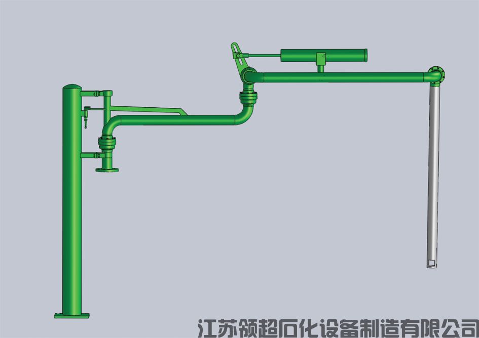 四川巴中市客户定制采购的一批AL1403汽车顶部装车鹤管已发往使用现场(图1)